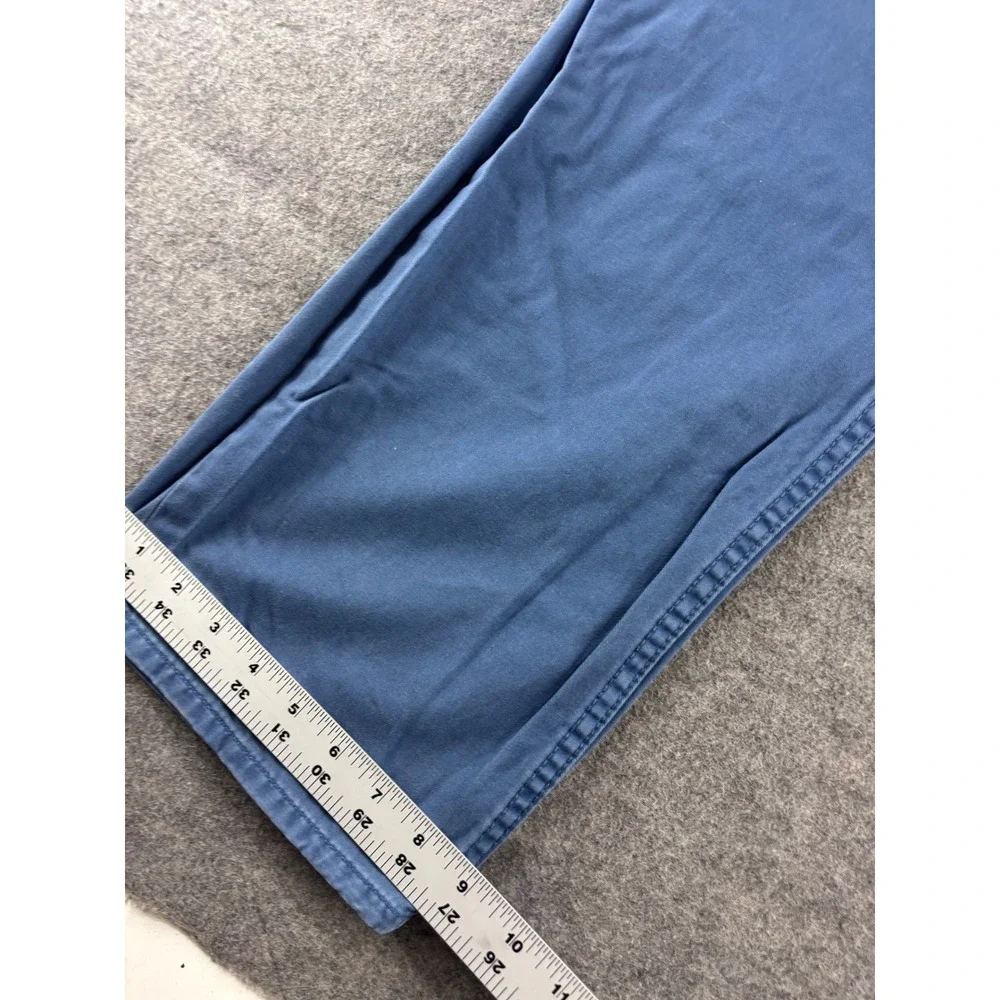 Polo Ralph Lauren Blue Twill Straight Leg Chino Pants Cotton Mens 36x30 Prep SEE